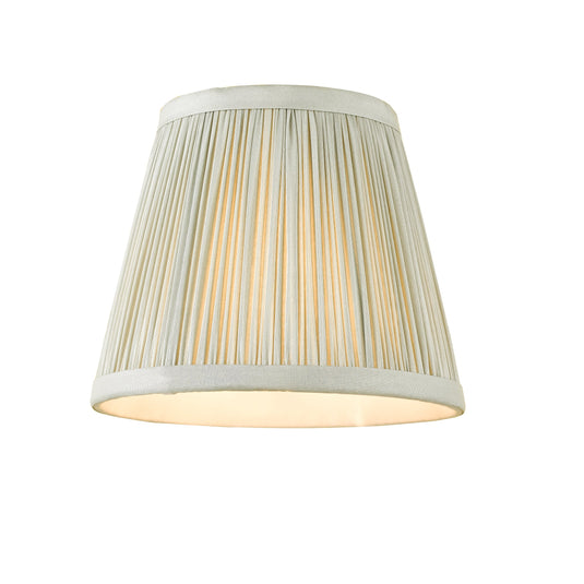 Dar Lighting NOE2639 Noelle Grey Silk Pleated Shade 14cm - 36990