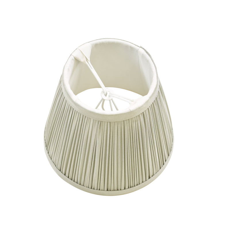Load image into Gallery viewer, Dar Lighting NOE2639 Noelle Grey Silk Pleated Shade 14cm - 36990
