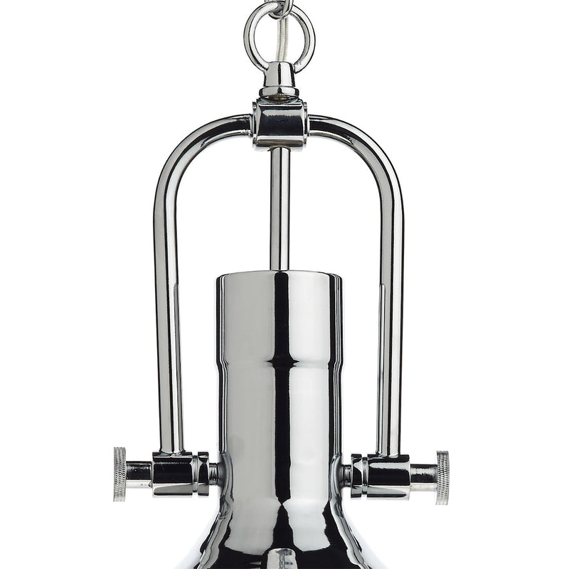 Load image into Gallery viewer, Dar Lighting NOL0108 Nolan 1 Light Pendant Polished Chrome/ Clear - 35273
