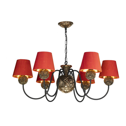 David Hunt Lighting NOV0663 Novella 6 Light Pendant Facetted Bronze