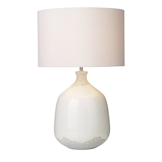 Dar Lighting NUS422 Nushrah Table Lamp Ceramic & White Base Only - 35277