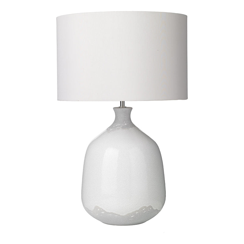 Load image into Gallery viewer, Dar Lighting NUS422 Nushrah Table Lamp Ceramic &amp; White Base Only - 35277

