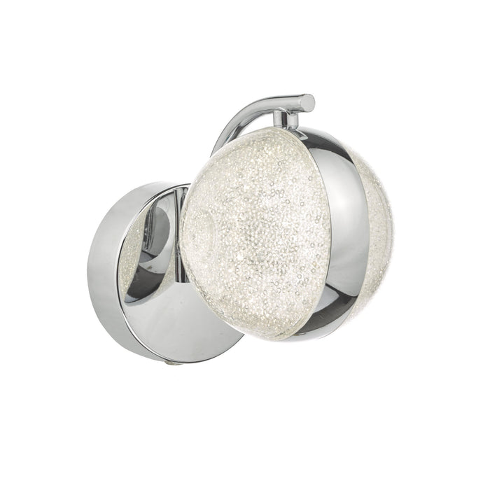 Dar Lighting NYM0750 Nyma Wall Light Polished Chrome & Acrylic LED - 35278
