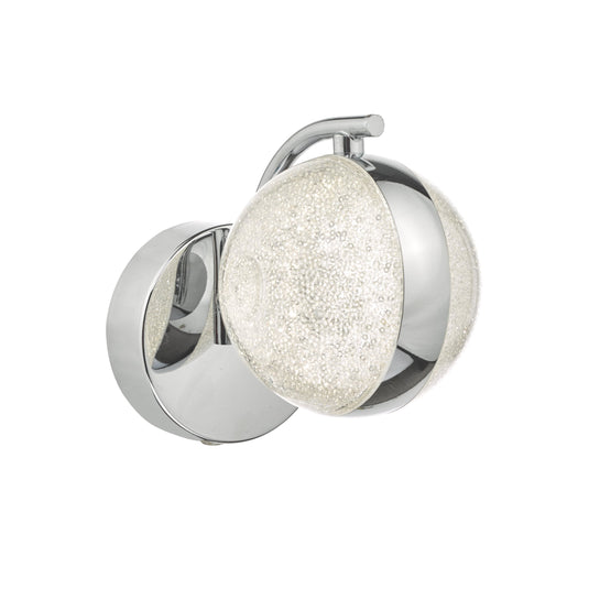 Dar Lighting NYM0750 Nyma Wall Light Polished Chrome & Acrylic LED - 35278