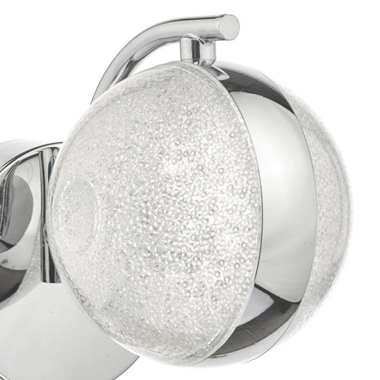 Dar Lighting NYM0750 Nyma Wall Light Polished Chrome & Acrylic LED - 35278