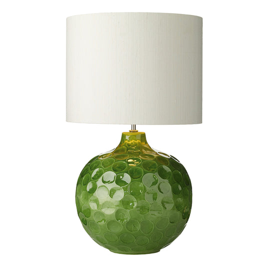 David Hunt Lighting ODY4324 Odyssey Table Lamp Green Dimpled Ceramic Base Only