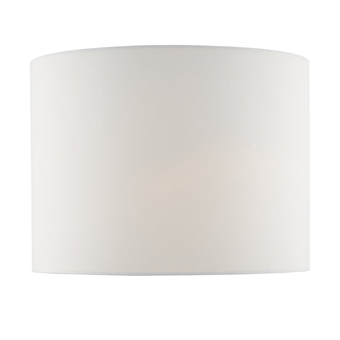 Dar Lighting OLA4350RS-X Olalla Ivory Faux Silk Drum Shade 34cm - 36997