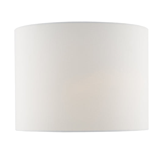 Dar Lighting OLA4350RS-X Olalla Ivory Faux Silk Drum Shade 34cm - 36997