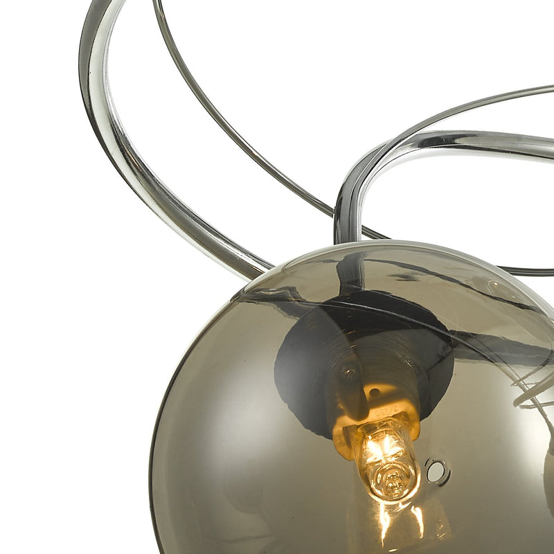 Load image into Gallery viewer, Dar Lighting ONA5350-01 Onawa 3 Light Semi Flush Polished Chrome With Smoked Glass - 37171
