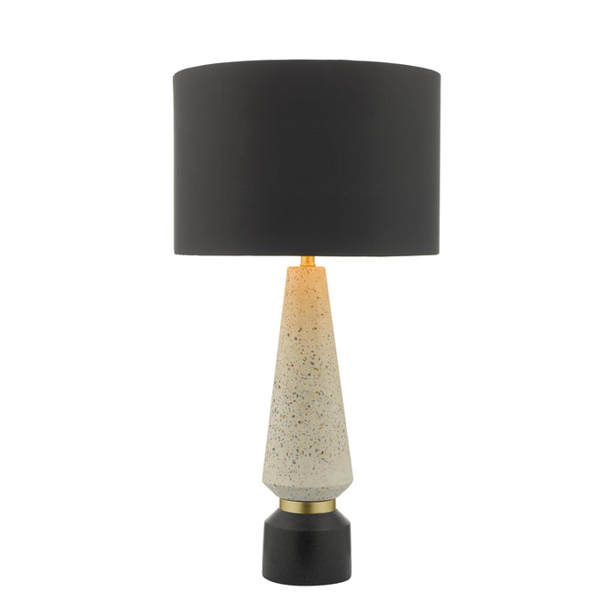 Dar Lighting ONO4255 Onora Table Lamp White & Black With Shade - 35290