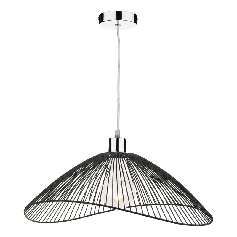 Load image into Gallery viewer, Dar Lighting ONZ1722 Onza Wire Easy Fit Pendant Shades Black TWIN PACK - 23800

