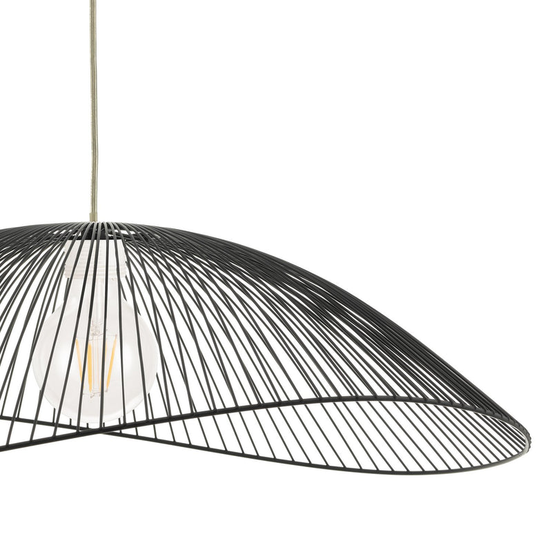 Load image into Gallery viewer, Dar Lighting ONZ1722 Onza Wire Easy Fit Pendant Shades Black TWIN PACK - 23800
