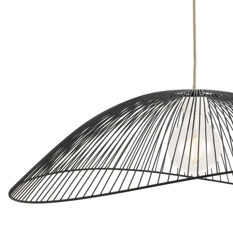 Load image into Gallery viewer, Dar Lighting ONZ1722 Onza Wire Easy Fit Pendant Shades Black TWIN PACK - 23800
