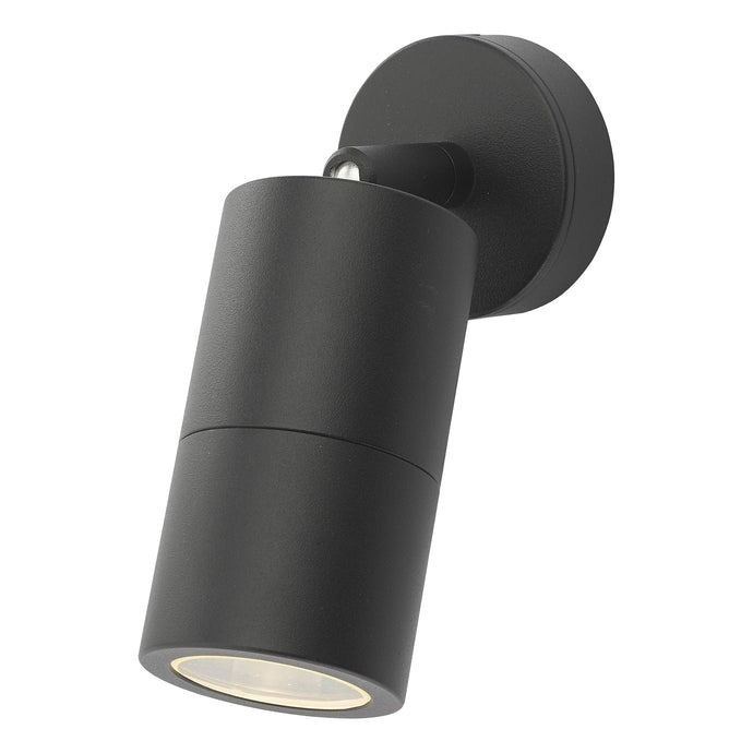 Dar Lighting ORT0722 Ortega Outdoor Adjustable Wall Spotlight IP65 Matt Black - 35296