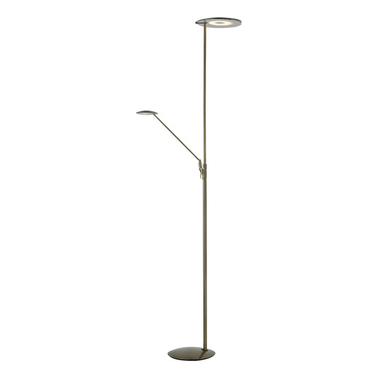 Dar Lighting OUN4963 OUNDLE LED FLOOR STAND WITH READING LIGHT BRONZE - 21070