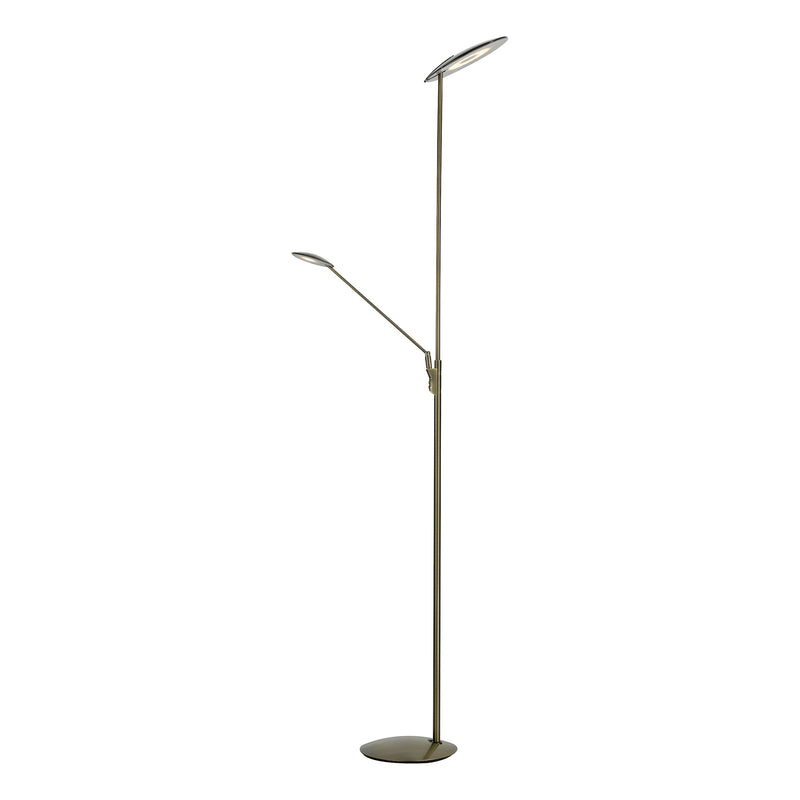 Load image into Gallery viewer, Dar Lighting OUN4963 OUNDLE LED FLOOR STAND WITH READING LIGHT BRONZE - 21070
