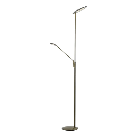 Dar Lighting OUN4963 OUNDLE LED FLOOR STAND WITH READING LIGHT BRONZE - 21070