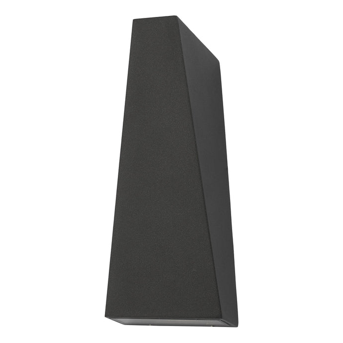 Dar Lighting PAC3239 Paco 2 Light Wall Light Angled Anthracite IP65 LED - 35303