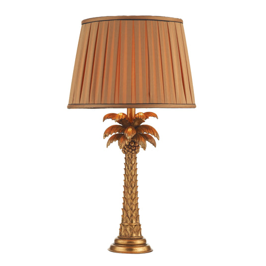 Dar Lighting PAL4235-X Palm Table Lamp Gold Base Only - 35304