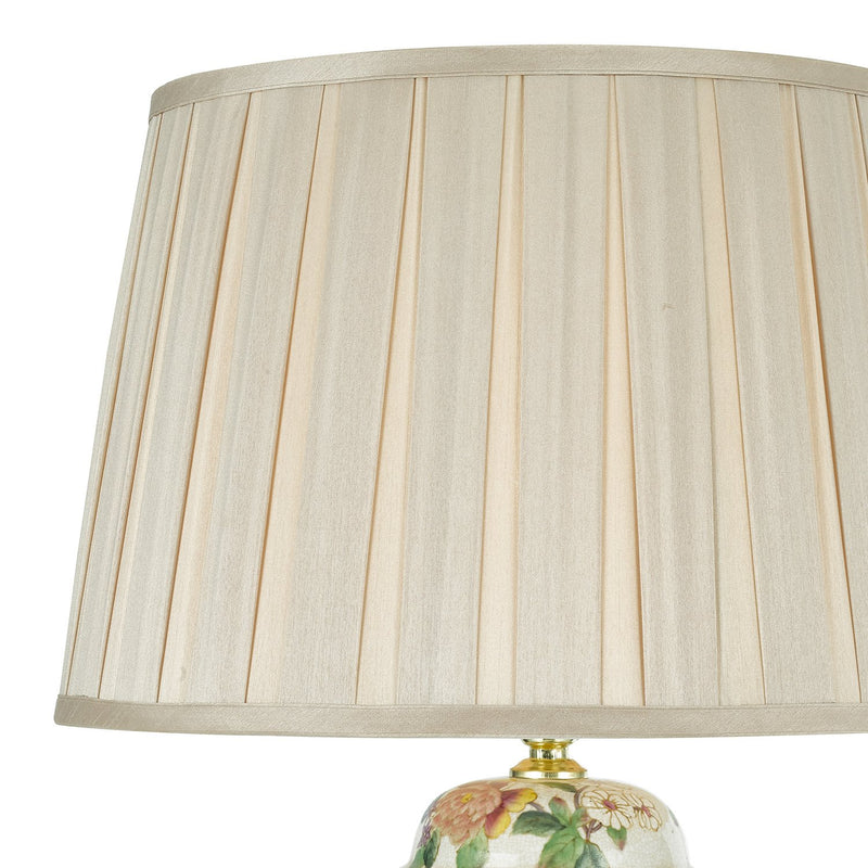 Load image into Gallery viewer, Dar Lighting PEO4255 Peony Porcelain Table Lamp Base Hand Finished Floral Motif - 21804
