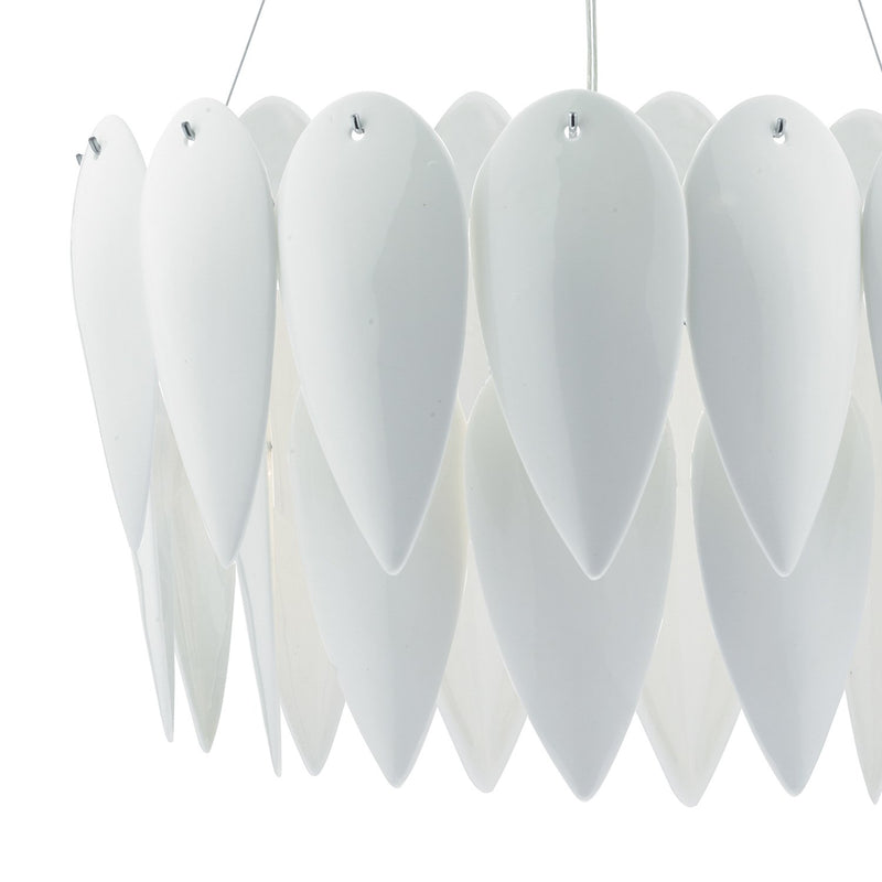 Load image into Gallery viewer, Dar Lighting PHI032 Phillipa 3 Light Pendant White Ceramic - 35309

