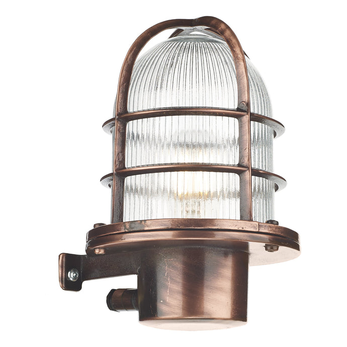 David Hunt Lighting PIE1664 Pier Outdoor Wall Light Antique Copper IP64
