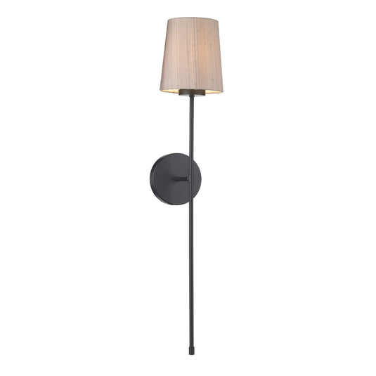 David Hunt Lighting PIG0798 Pigalle Single Light in Black comes with Bespoke shade