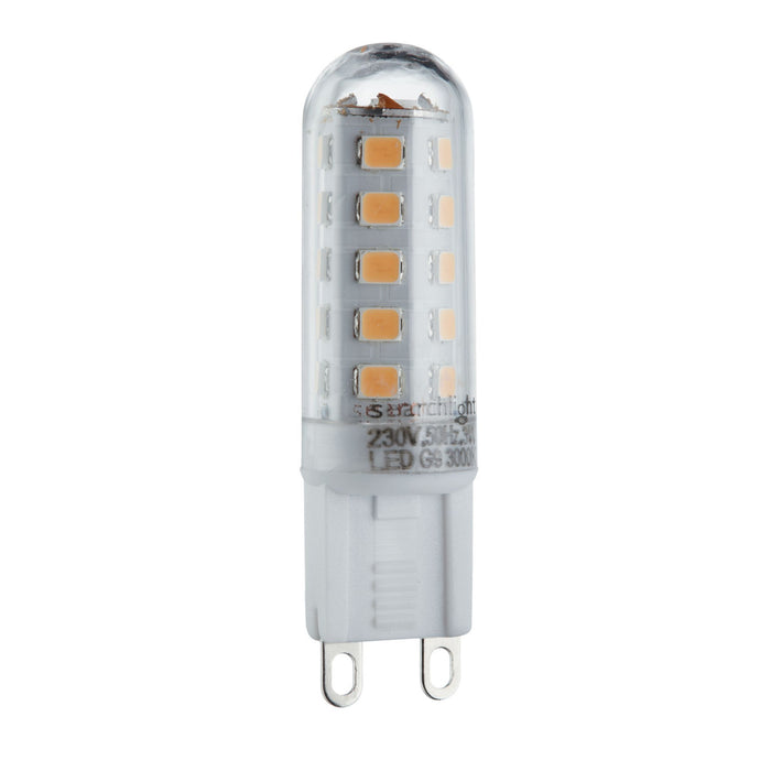 Searchlight PL1903CW Pack 10 LED Lamps Pack 10 X G9 - 3W, 300 Lumens, Cool White - 23136