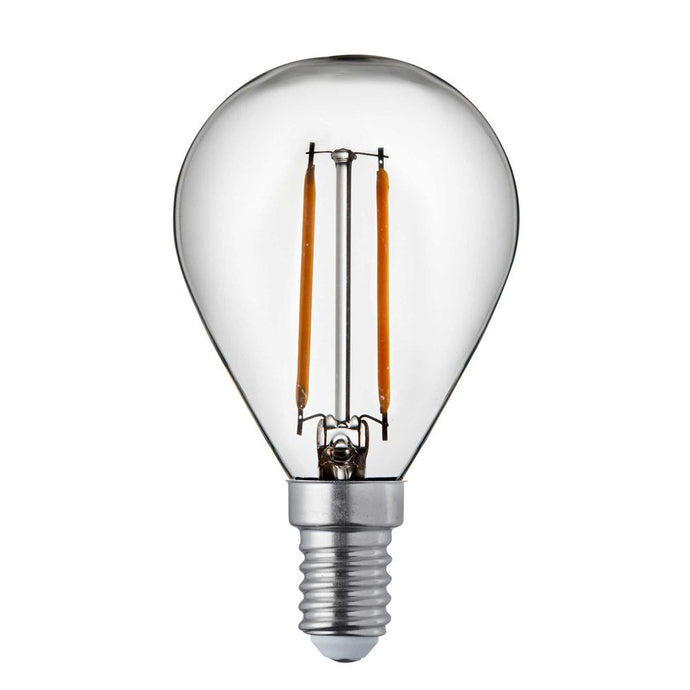 Searchlight PL3014-4WW LED Lamps Pack X 10 - Dimmable E14 LED Filament Golf Ball - 4.5W, 400Lm, Warm Wht 2700K - 31737