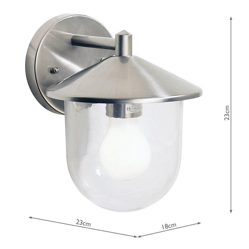 Load image into Gallery viewer, Dar Lighting POO1544 Poole Wall Bracket Steel IP44 - 18763
