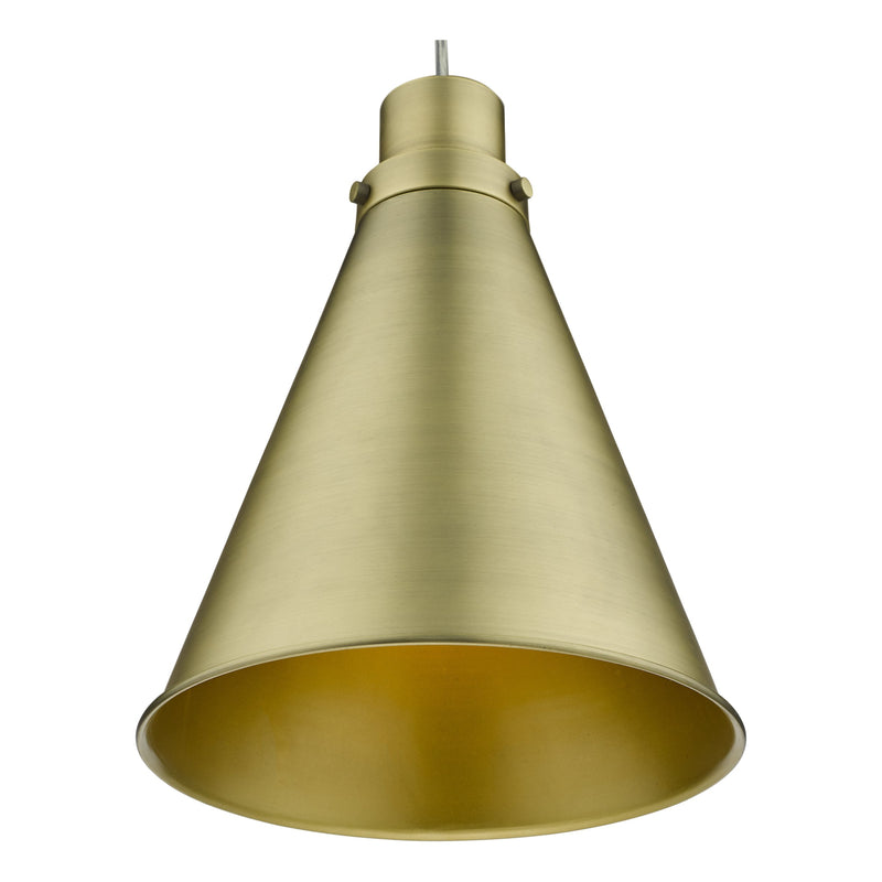 Load image into Gallery viewer, Dar Lighting POT8642 Potter Easy Fit Pendant Aged Brass - 37180
