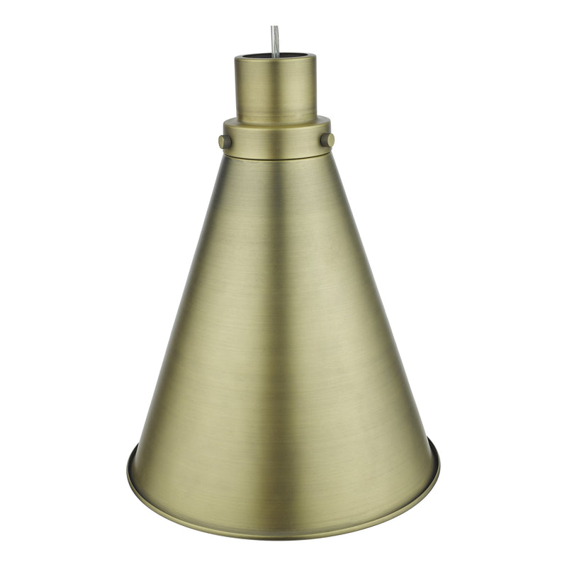 Load image into Gallery viewer, Dar Lighting POT8642 Potter Easy Fit Pendant Aged Brass - 37180
