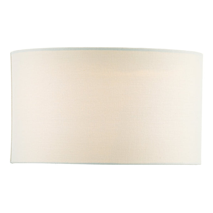 Dar Lighting PYR142 Pyramid White Linen Drum Shade 35cm - 35315