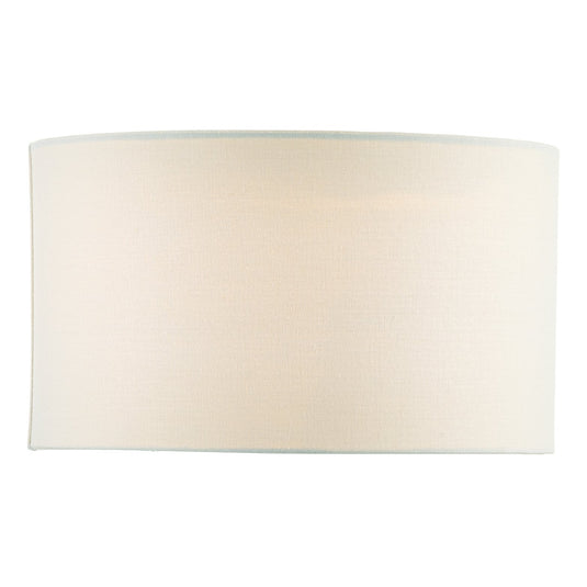 Dar Lighting PYR142 Pyramid White Linen Drum Shade 35cm - 35315