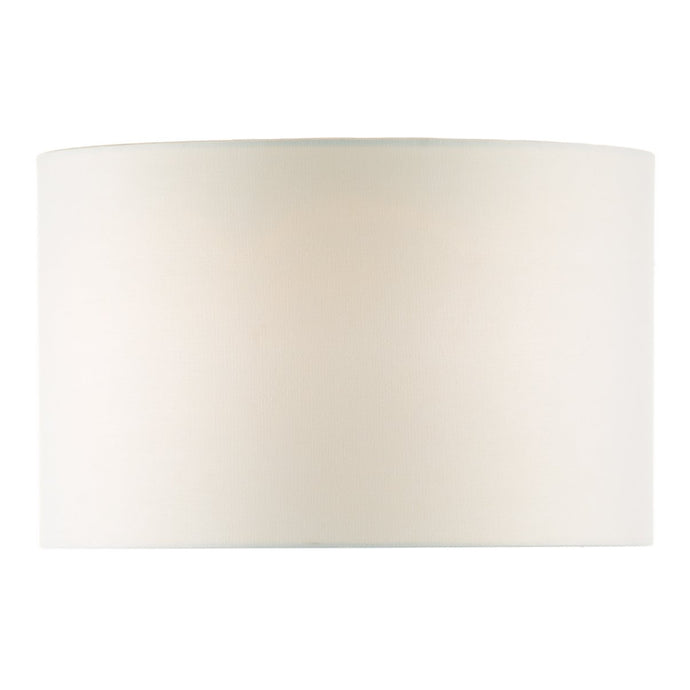 Dar Lighting PYR182 Pyramid White Linen Drum Shade 46cm - 26519