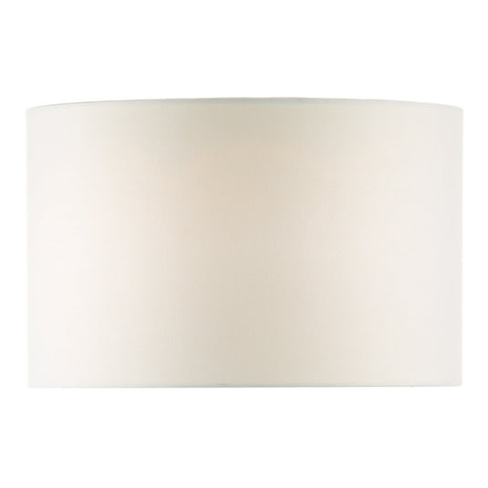 Dar Lighting PYR182 Pyramid White Linen Drum Shade 46cm - 26519