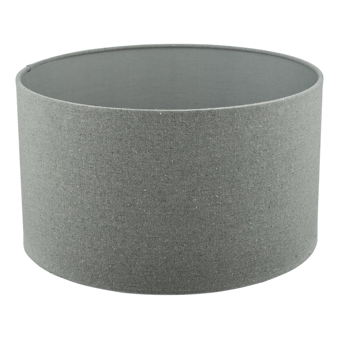 Dar Lighting PYR1839 Pyramid Grey Linen Drum Shade 46cm - 37001