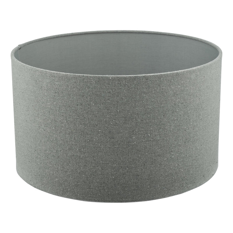 Load image into Gallery viewer, Dar Lighting PYR1839 Pyramid Grey Linen Drum Shade 46cm - 37001
