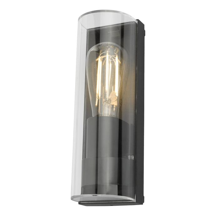 Dar Lighting QUE1639 Quenby 1 Light Wall Light Anthracite IP65 - 35316
