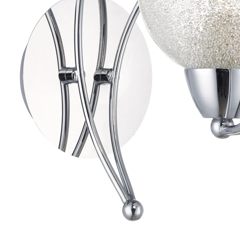 Load image into Gallery viewer, Dar Lighting RAF0750 Rafferty Single Wall Bracket Polished Chrome - 21853
