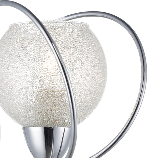 Dar Lighting RAF0750 Rafferty Single Wall Bracket Polished Chrome - 21853