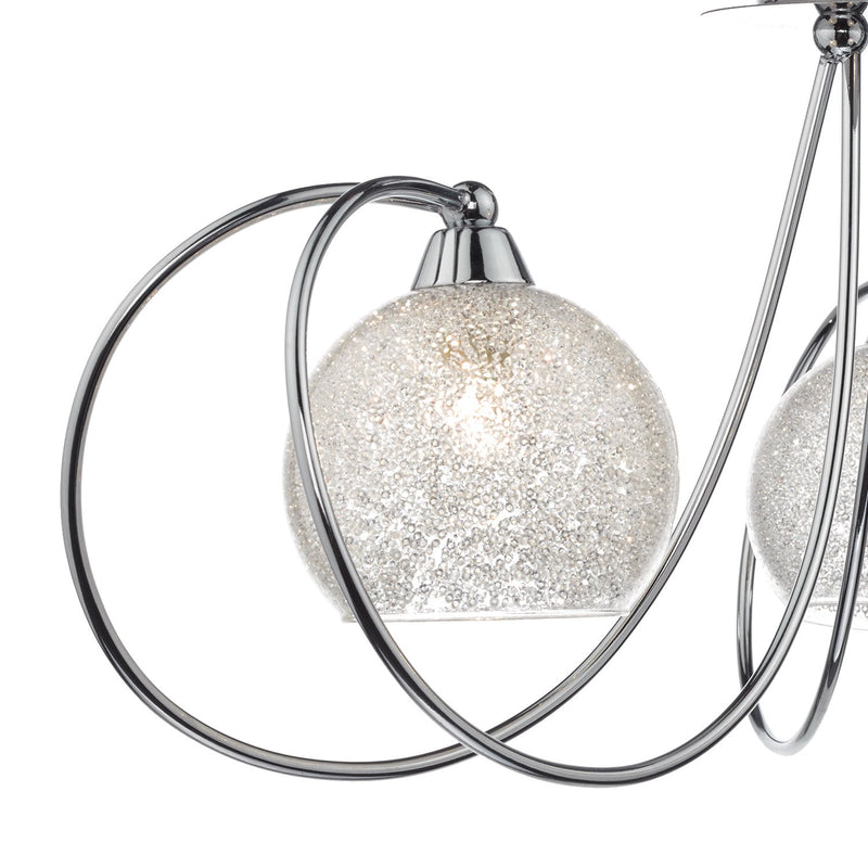 Load image into Gallery viewer, Dar Lighting RAF5350 Rafferty 3 Light Semi Flush Polished Chrome - 21852
