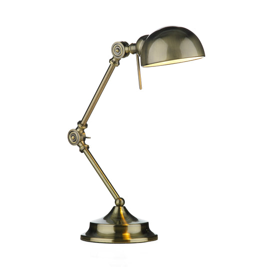 Dar Lighting RAN4075 Ranger Table Lamp Antique Brass - 22448