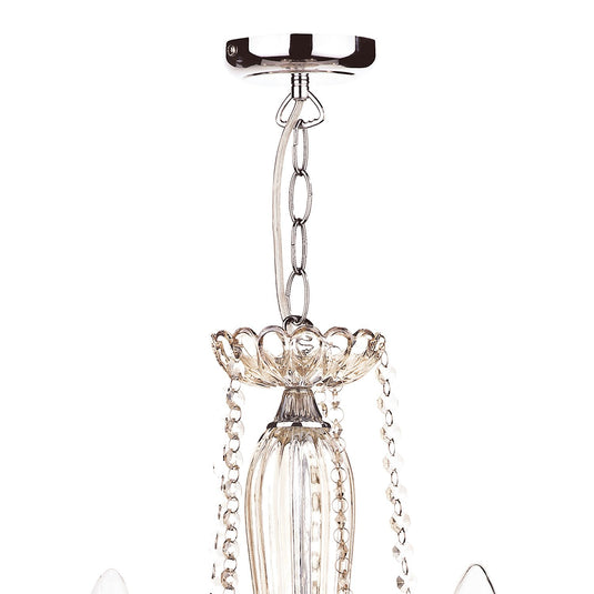 Dar Lighting RAP0506 Raphael 5 Light Chandelier Champagne Crystal - 35322