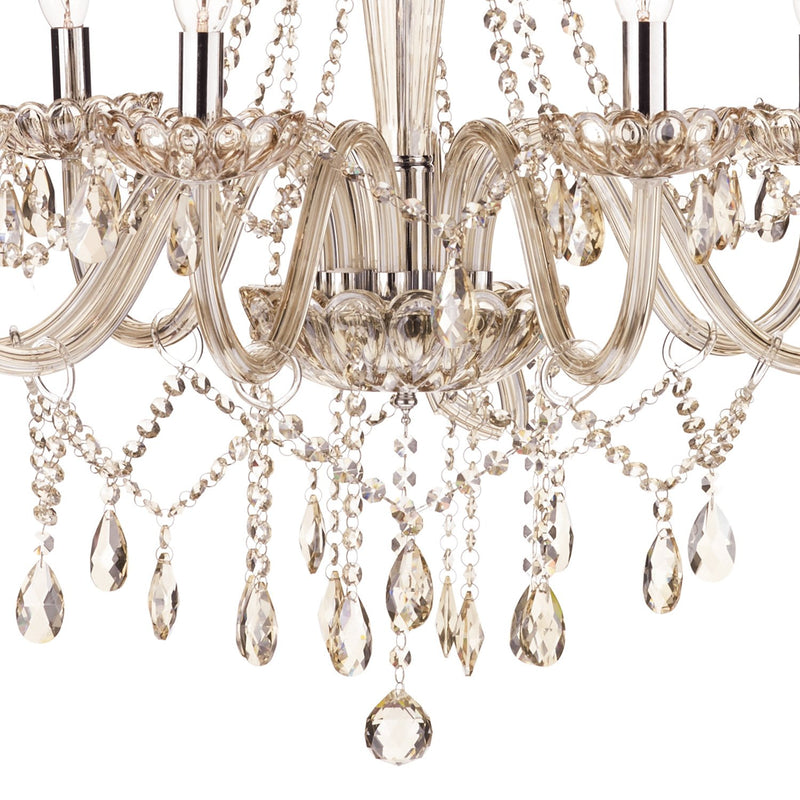 Load image into Gallery viewer, Dar Lighting RAP0806 Raphael 8 Light Chandelier Champagne Crystal - 35323
