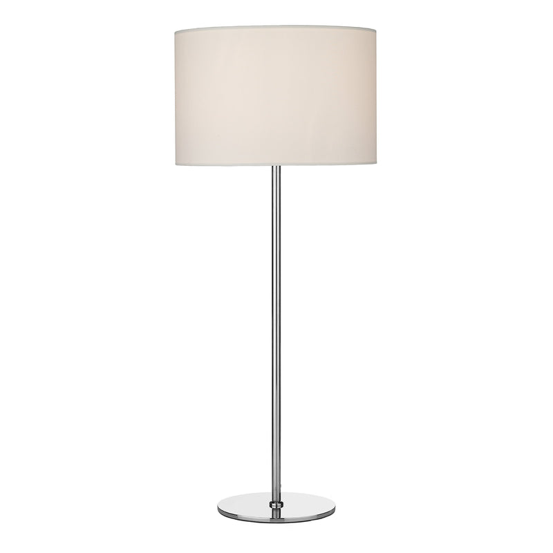 Load image into Gallery viewer, Dar Lighting RIM4246 Rimini Table Lamp Satin Chrome Base Only - 36851
