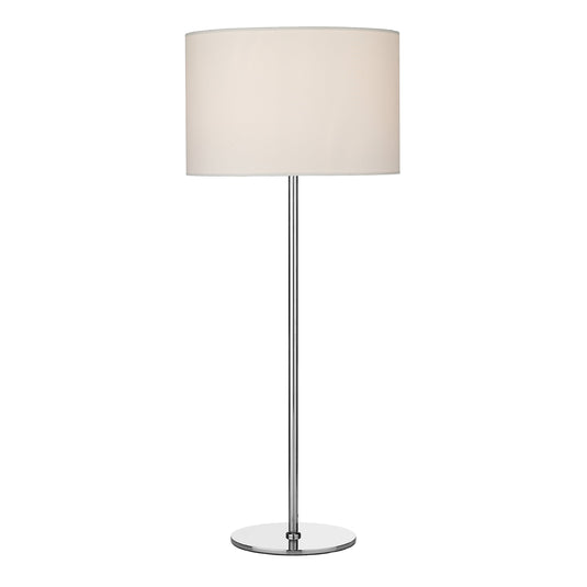 Dar Lighting RIM4246 Rimini Table Lamp Satin Chrome Base Only - 36851