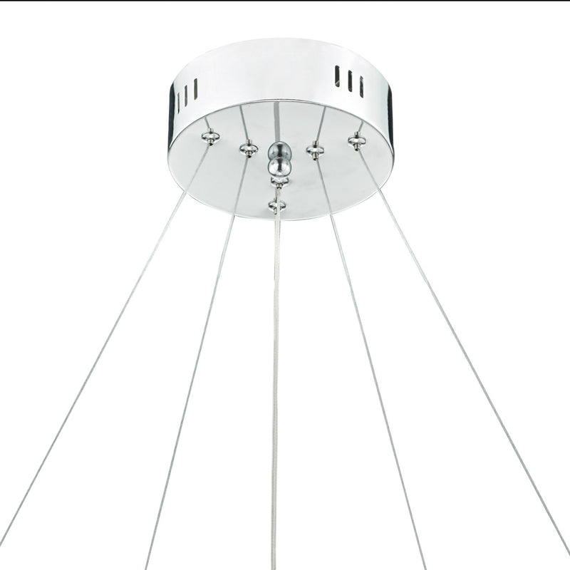 Load image into Gallery viewer, Dar Lighting ROM2550 Roma LED Pendant Crystal with Chrome Dimmable - 21736
