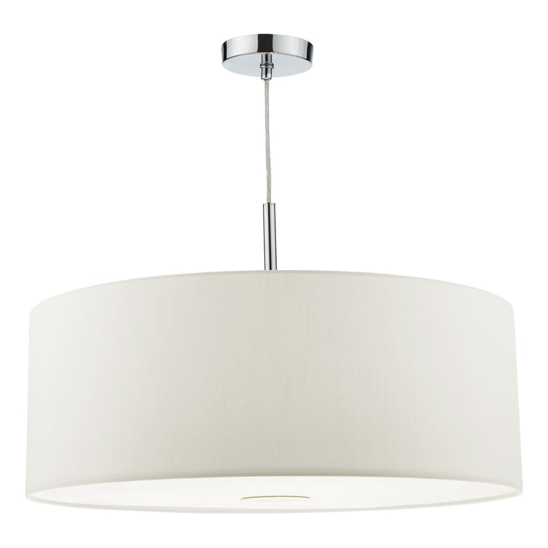 Load image into Gallery viewer, Dar Lighting RON172 Ronda 3 Light Pendant 60cm White - 35348
