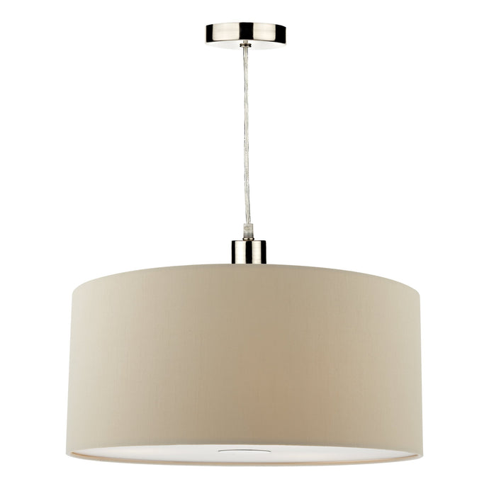 Dar Lighting RON6529 Ronda 40cm Easyfit Pendant Ecru - 35352